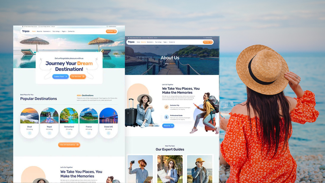 Tour and Travel Landing Page
